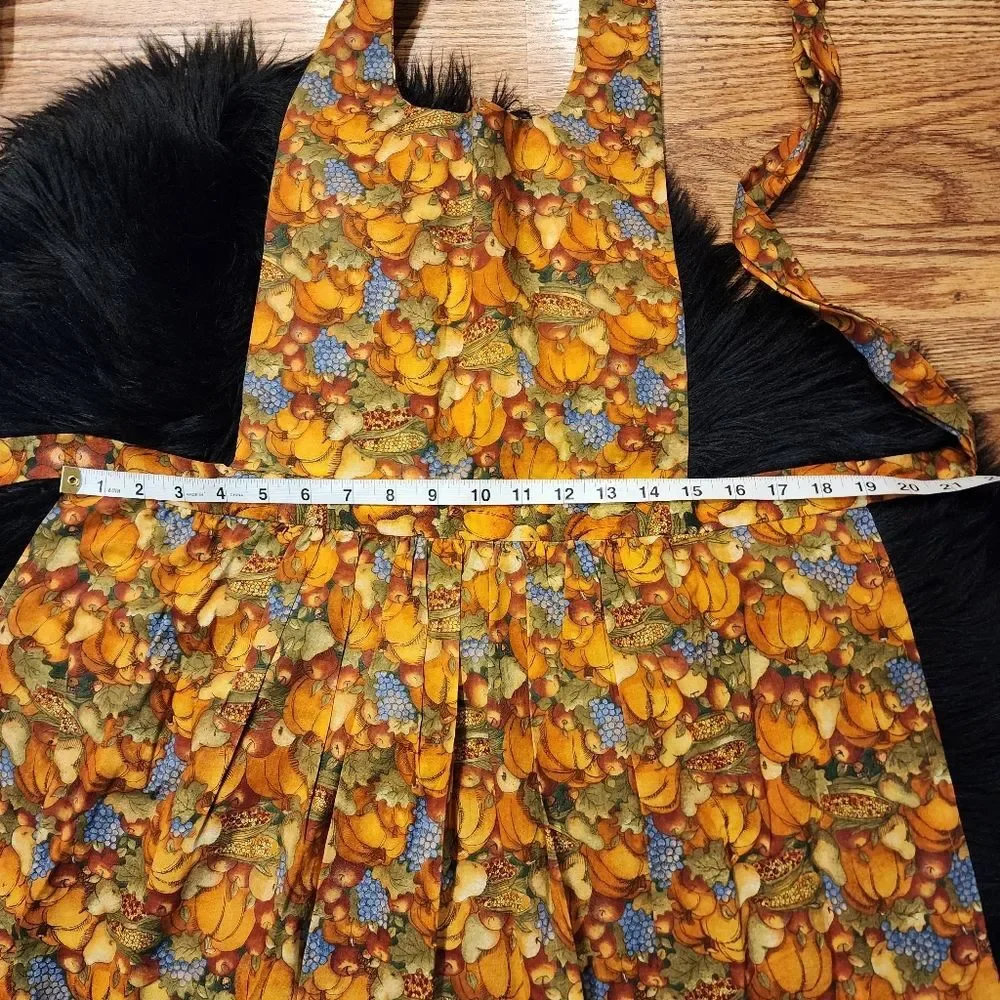 Handmade Apron Fall Autumn Thanksgiving Halloween Pumpkins